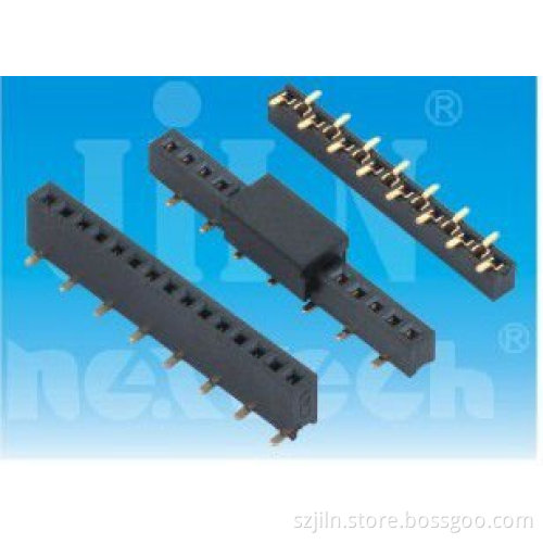 1.27mm female header auto wire harness connector with single row SMT